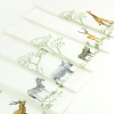 ANIMAUX D'AFRIQUE - 6 Sets de Table en Lin