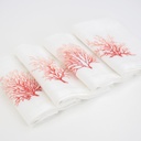 CORAUX GORGONES - 4 Serviettes de Table en Lin