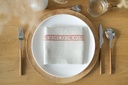 ETHNISCH - 6 Linnen Tafel Servetten