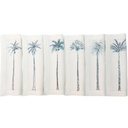 PALM TREE - Set of 6 Linen Napkins