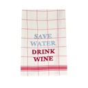 SAVE WATER - Linen Kitchen Towel