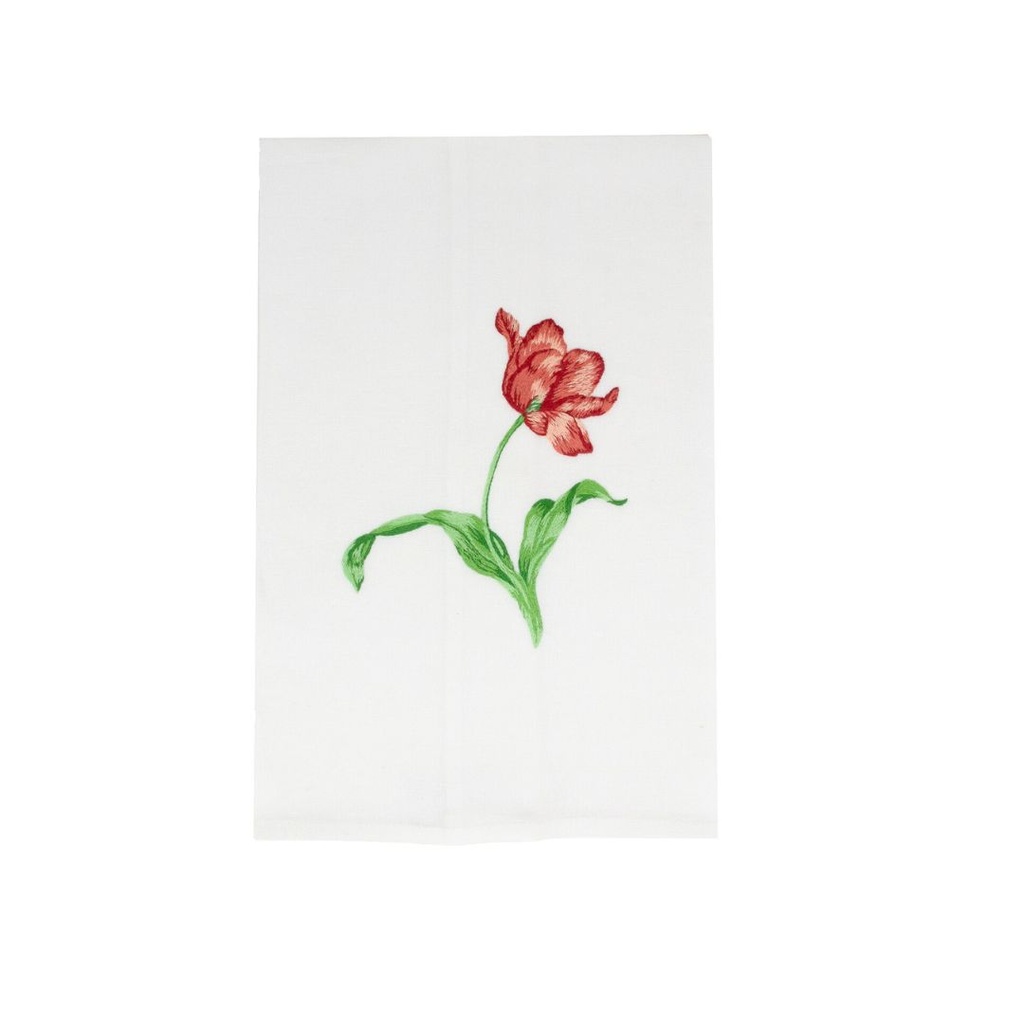 TULPEN - Linnen Gastendoekjes