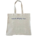 HANDMADE WITH DIGNITY IN AFRICA - Linen Tote bag