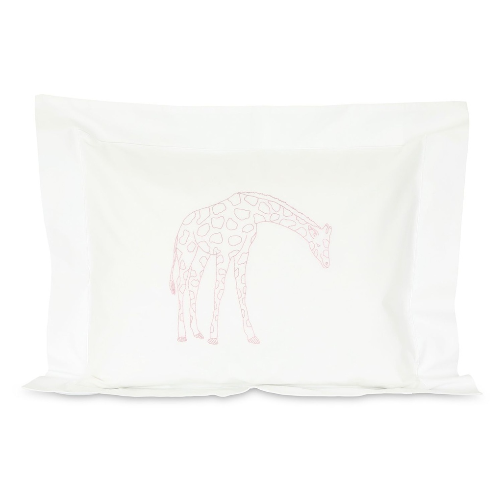 GIRAFFE - Small Pillowcase in Egyptian Cotton Percale