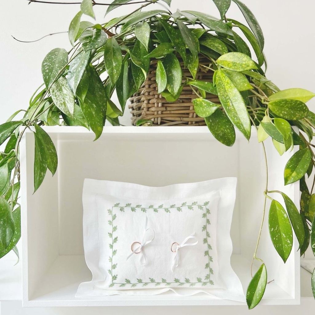 WEDDING - Linen Cushion for Wedding Rings 