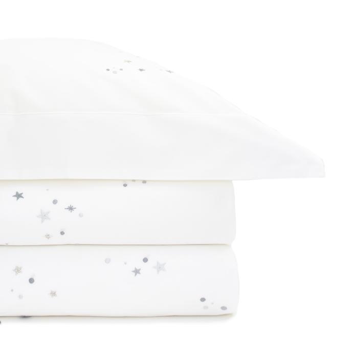 STELLA - Double Duvet Cover in Egyptian Cotton Percale
