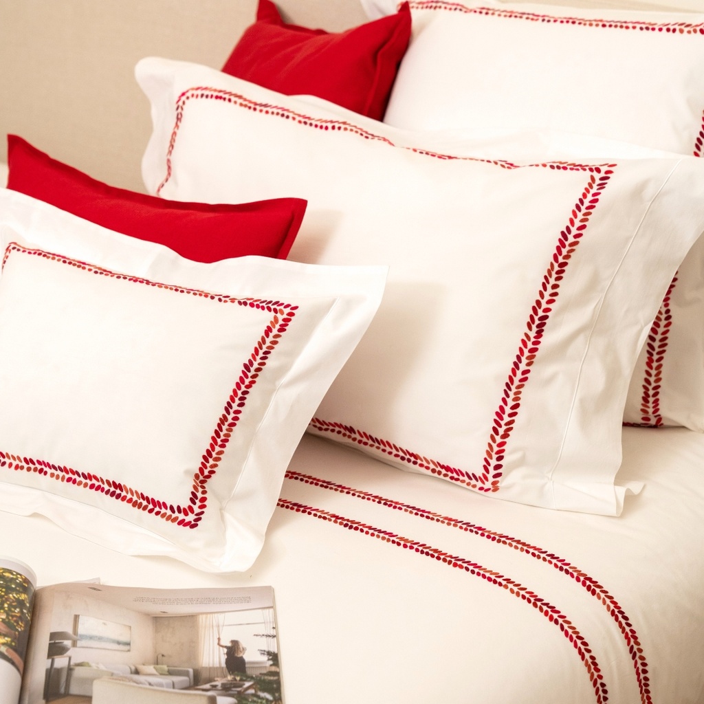 CHEVRONS - Pillowcase in Egyptian Cotton Percale
