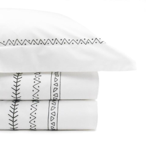FRISE ETHNIC - Simple Duvet Cover in Egyptian Cotton Percale