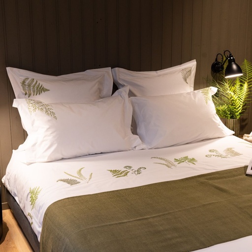 FERNS - Double Duvet Cover in Egyptian Cotton Percale