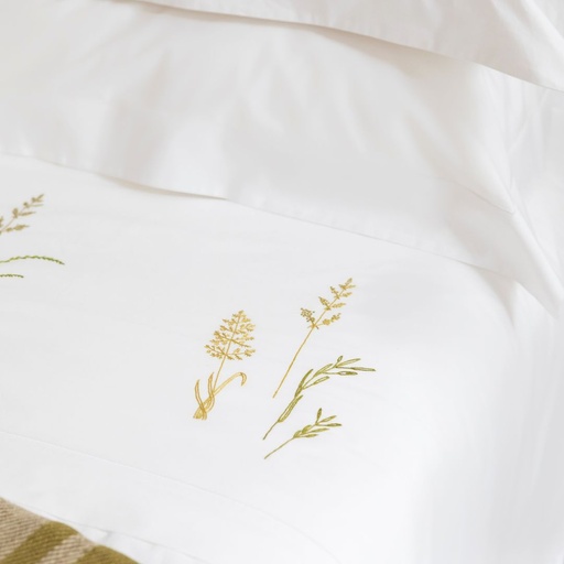 GRASSES - Double Duvet Cover in Egyptian Cotton Percale