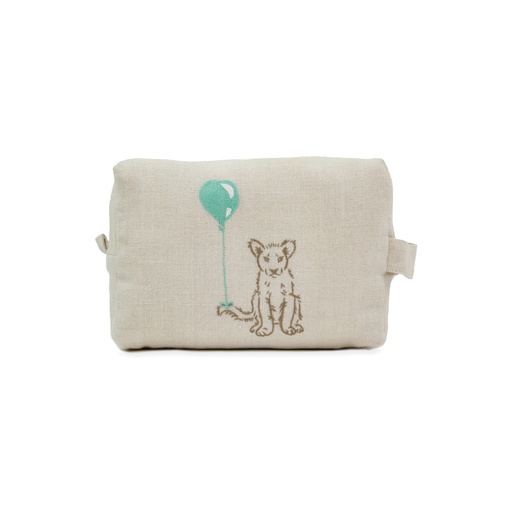 BALLOON SAFARI - Jumbo Linen Toiletry Bag
