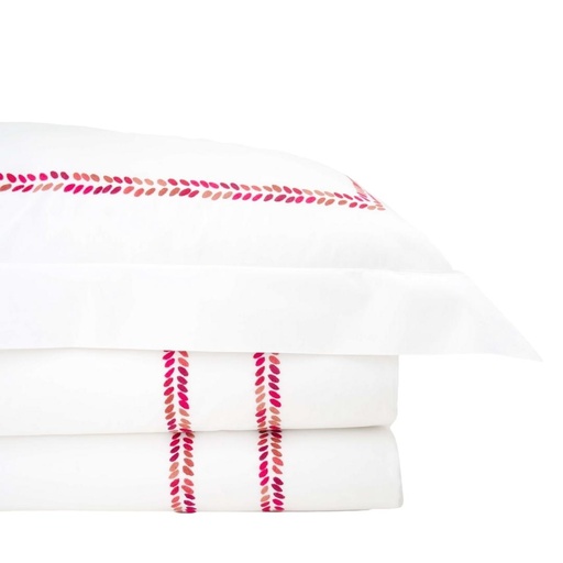 CHEVRONS - Pillowcase in Egyptian Cotton Percale
