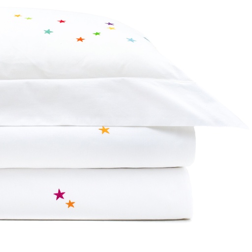 STARS - Double Duvet Cover in Egyptian Cotton Percale