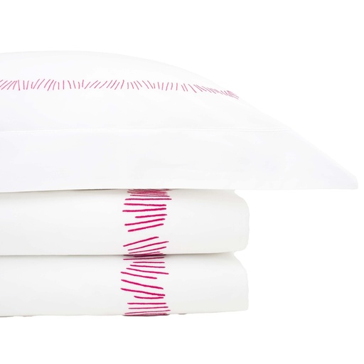 FRISE FENCE - Double Duvet Cover in Egyptian Cotton Percale