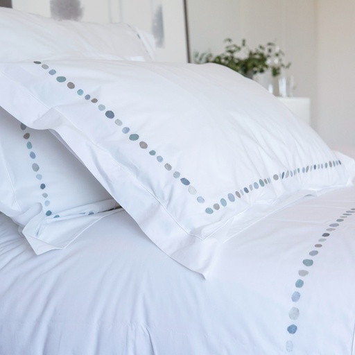 GALETS  - Double Duvet Cover in Egyptian Cotton Percale