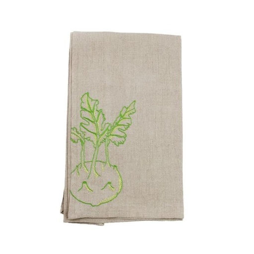 VEGETABLES - Turnip Linen Kitchen Towel
