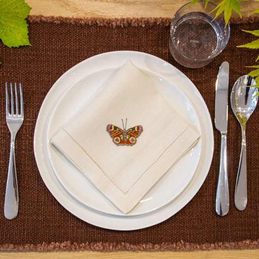 [SE4848PACLMUOW] CLASSIC BUTTERFLIES – Set of 8 Table Napkins