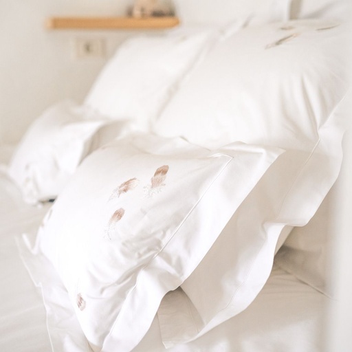 PLUMES CLASSIQUES - Housse de Couette en Percale de Coton Égyptien