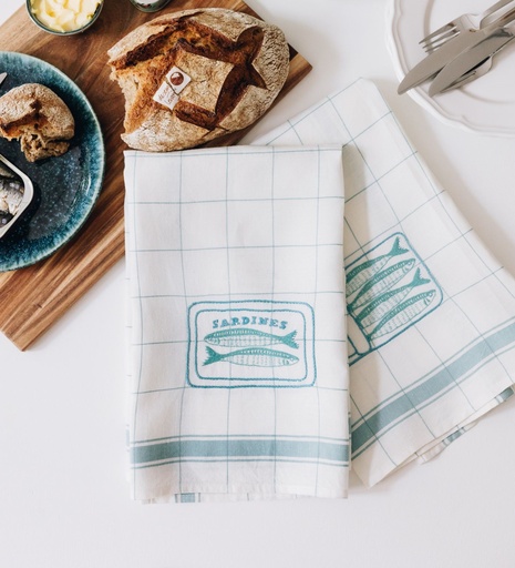 SARDINES - Linen Kitchen Towel