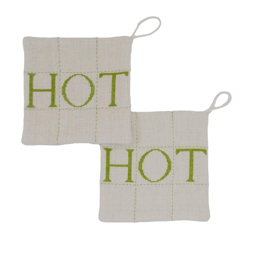 HOT - Linen Potholders 