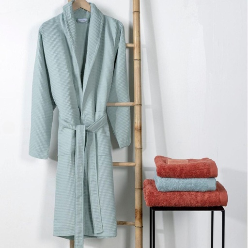 KOS - Peignoir Coton Gaufré